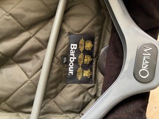 Barbour verde con capucha y chaleco