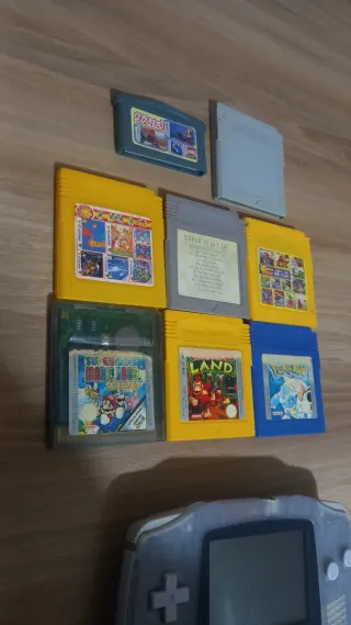 Game Boy Advance con juegos