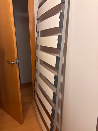 Somier Cama 90cm Madera y Metal