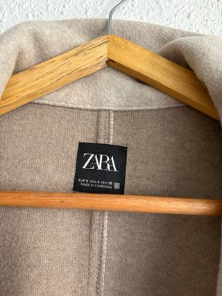 Abrigo paño Zara