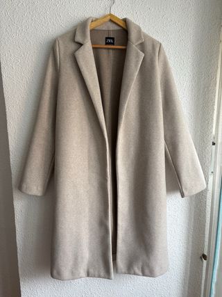 Abrigo paño Zara