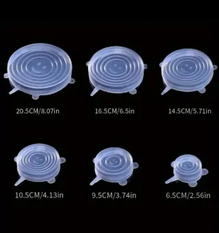 Set 6 Copricibo Silicone