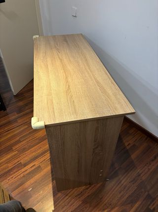 Escritorio madera 3 cajones blanco