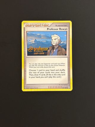 Carta Pokémon Professor Rowan professor program