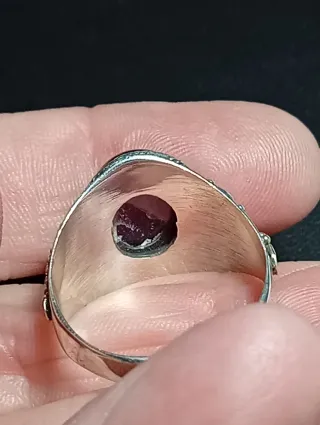 Anillo Plata Ley Amatista Morada