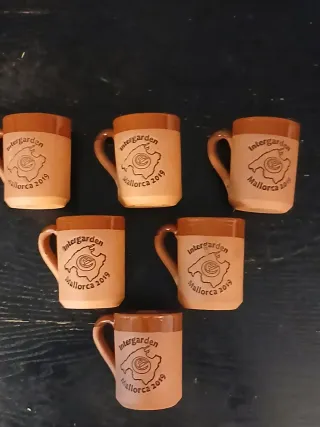 Juego 6 Tazas Barro Intergarden Mallorca