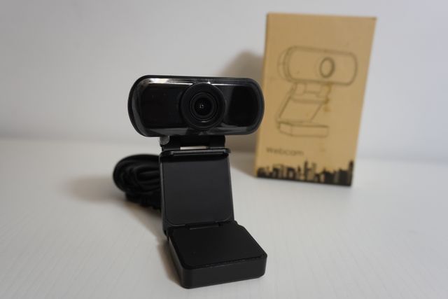 Webcam 2.5K Quad HD con Micro y Tapa