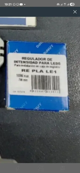 Regulador Intensidad LED Dinuy RE PLA LE1