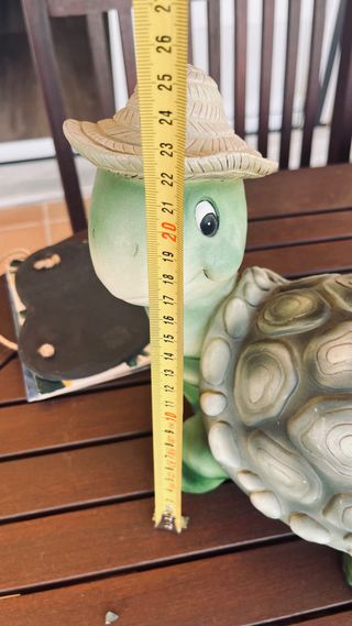 Tortuga decorativa cerámica jardín