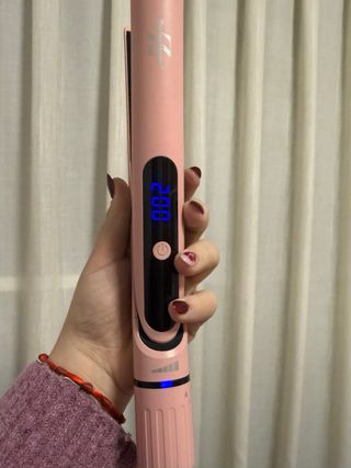 Plancha de pelo rosa