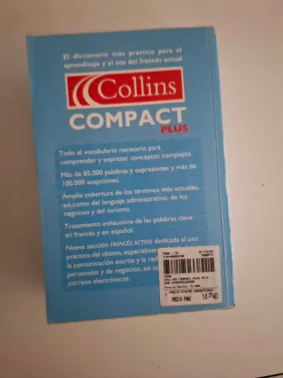 Diccionario Collins compact plus français-espag...
