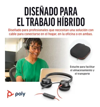 Auriculares Poly Blackwire 8225