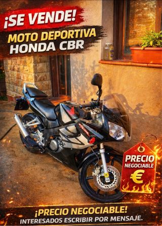 Honda 125cc Sportbike Negra y Plateada