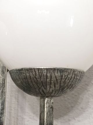 Aplique Ferroart 5 globos cristal metal