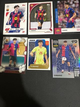 Cromos Pau Cubarsí FC Barcelona Topps