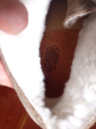 Botas Canos Piel Beige/Marrón Talla 45