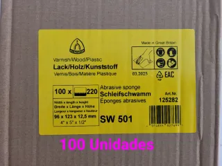 ✅ KLINGSPOR Lija - Esponja abrasiva ❗100 Unidades❗