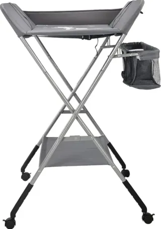 Cambiador Bebé Plegable Portátil Gris