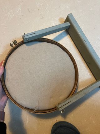 Bastidor de bordado antiguo