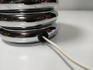 LAMPARA SOBREMESA CROMADA 70S (I)