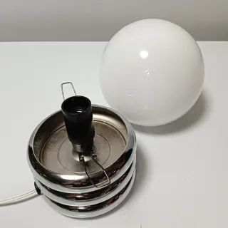 LAMPARA SOBREMESA CROMADA 70S (I)