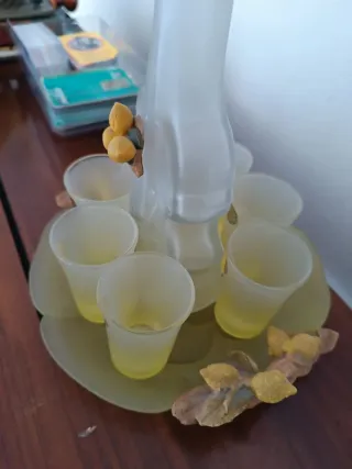 Set Liquore Vintage Limoncello Mandolino