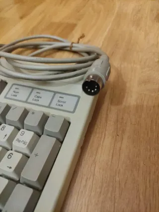 Teclado Ordenador Vintage Beige/Gris