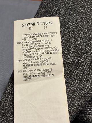 Completo Emporio Armani Grigio taglia 50