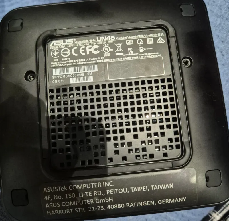 mini PC ASUS VivoMini UN45. afbeelding 2
