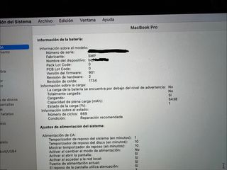 MacBook Pro 2018 i7 Plata Touchbar y touch id