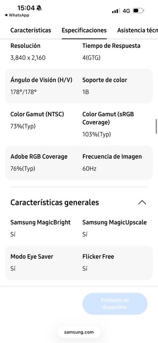 Monitor Samsung 32” 4K UHD Curvo - Perfecto estado