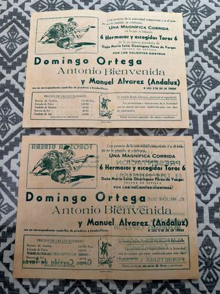 PROGRAMAS DE MANO TOROS UTRERA 1947
