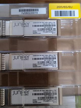 Juniper JNP-10G-SR SFP+ – Lote 34 módulos