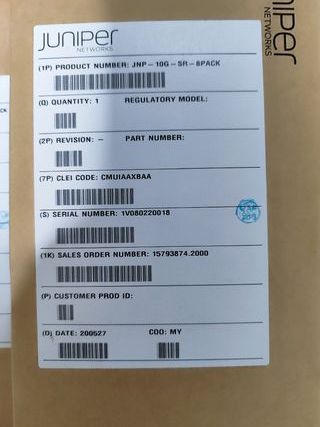 Juniper JNP-10G-SR SFP+ – Lote 34 módulos