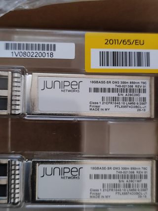 Juniper JNP-10G-SR SFP+ – Lote 34 módulos