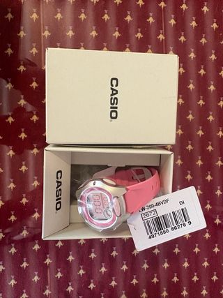 Reloj Casio Infantil Rosa y Plateado