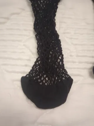 Lote 2 pares medias rejilla para niña - Mantilla