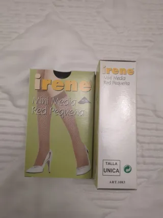 Lote 2 pares medias rejilla para niña - Mantilla