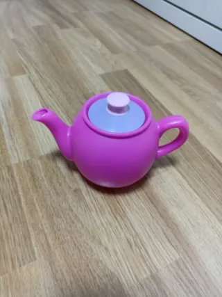 Juego de té infantil rosa y lila