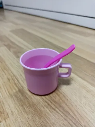 Juego de té infantil rosa y lila