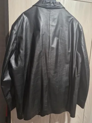 Chaqueta de cuero FACT'S Negra