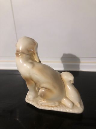 Figura vintage perros cerámica