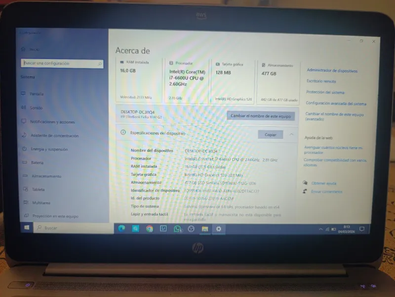 Ordenador portátil HP afbeelding 2