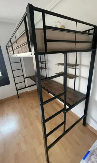 Cama Alta Moimhear con Escritorio