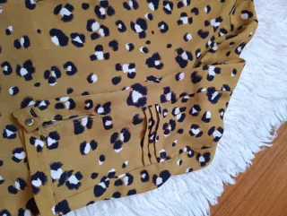 Blusa Zara Basic Estampado Animal print
