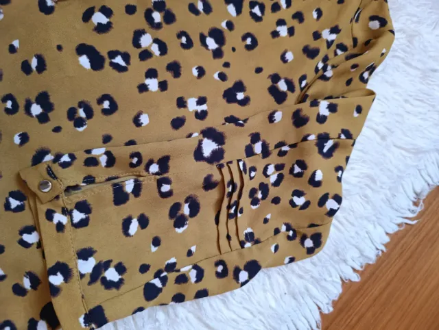 Blusa Zara Basic Estampado Animal print