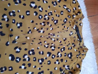 Blusa Zara Basic Estampado Animal print