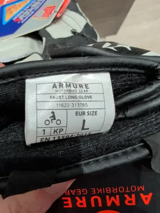 Guantes Moto Invierno Talla L Armure Faust long