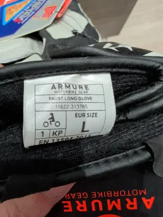 Guantes Moto Invierno Talla L Armure Faust long
