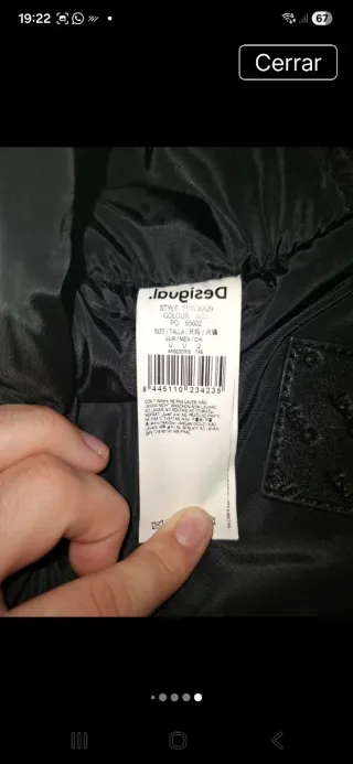 Mochila Desigual dorada